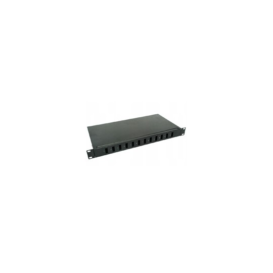 Przełącznica światłowodowa 12xSC duplex 19" Przełącznica światłowodowa 12xSC duplex 19"