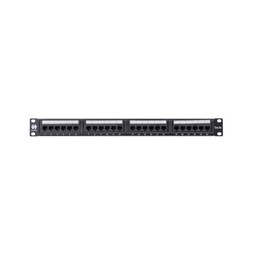 Patch panel 19" 5e Rj-45 24p