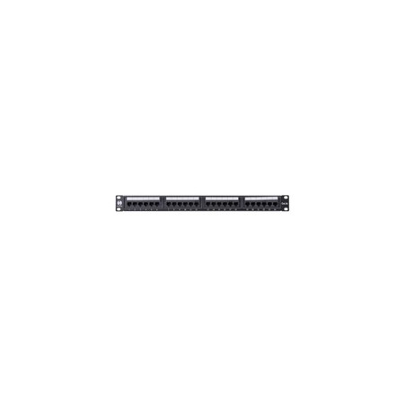Patch panel 19" 5e Rj-45 24p