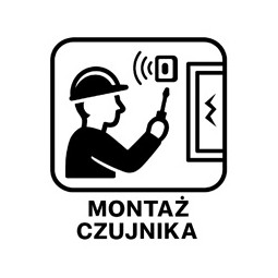 Montaż czujnika zbicia szkła