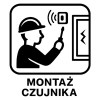 Montaż czujnika zbicia szkła Montaż czujnika zbicia szkła
